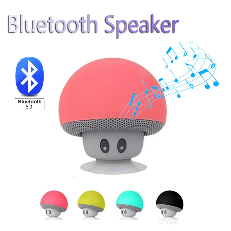 Cajon Musical Instrument - Mini cogumelo bluetooth alto-falante portátil sem