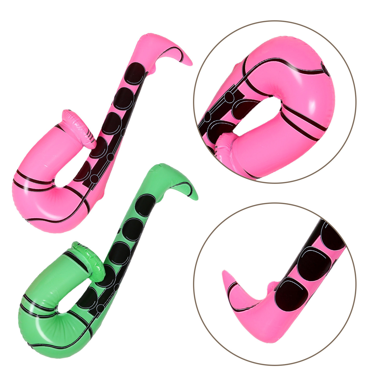 Musical Instrument That You Blow Into - 4 Peças de Saxofones Infláveis para