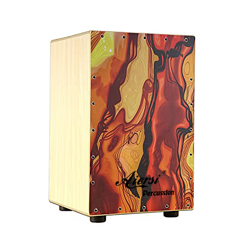 Cajon Musical Instrument - Cajon de Madeira Colorido, Instrumento de