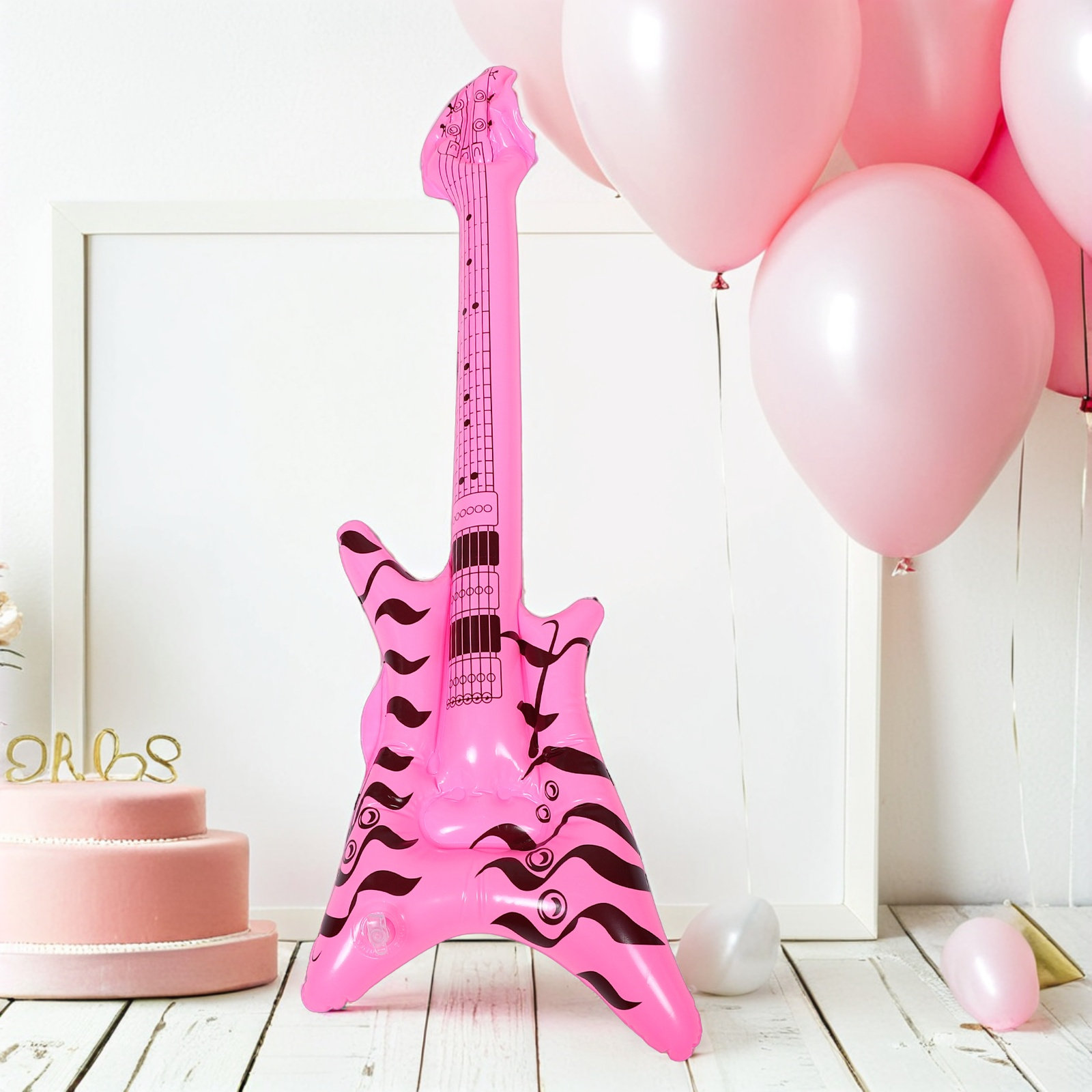 Guitarra Inflável de PVC, Inst - Musical Instrument That You Blow Into avaliação e preço