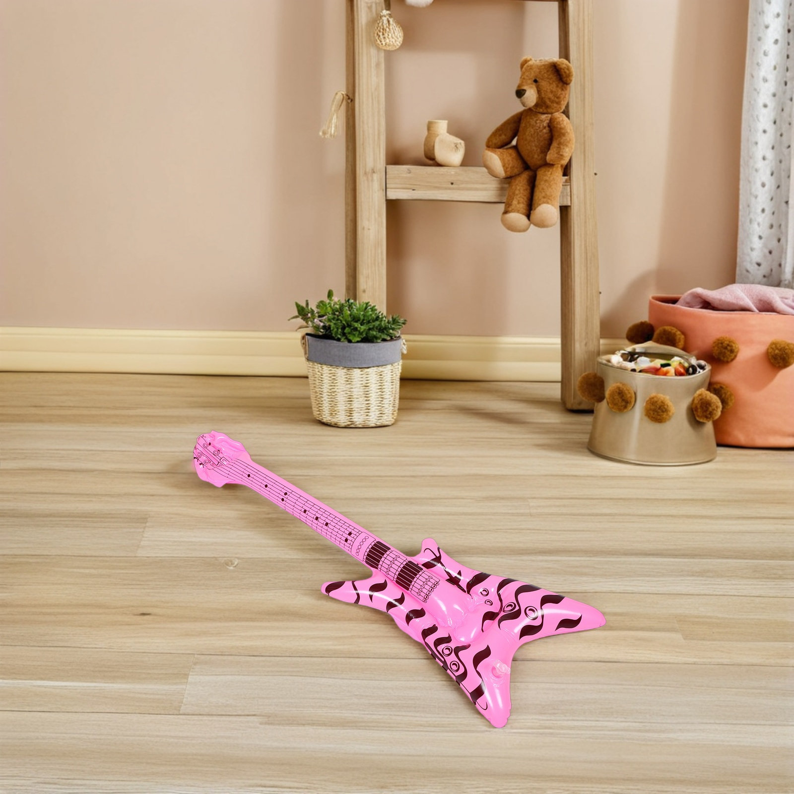 Guitarra Inflável de PVC, Inst - Musical Instrument That You Blow Into avaliação e preço