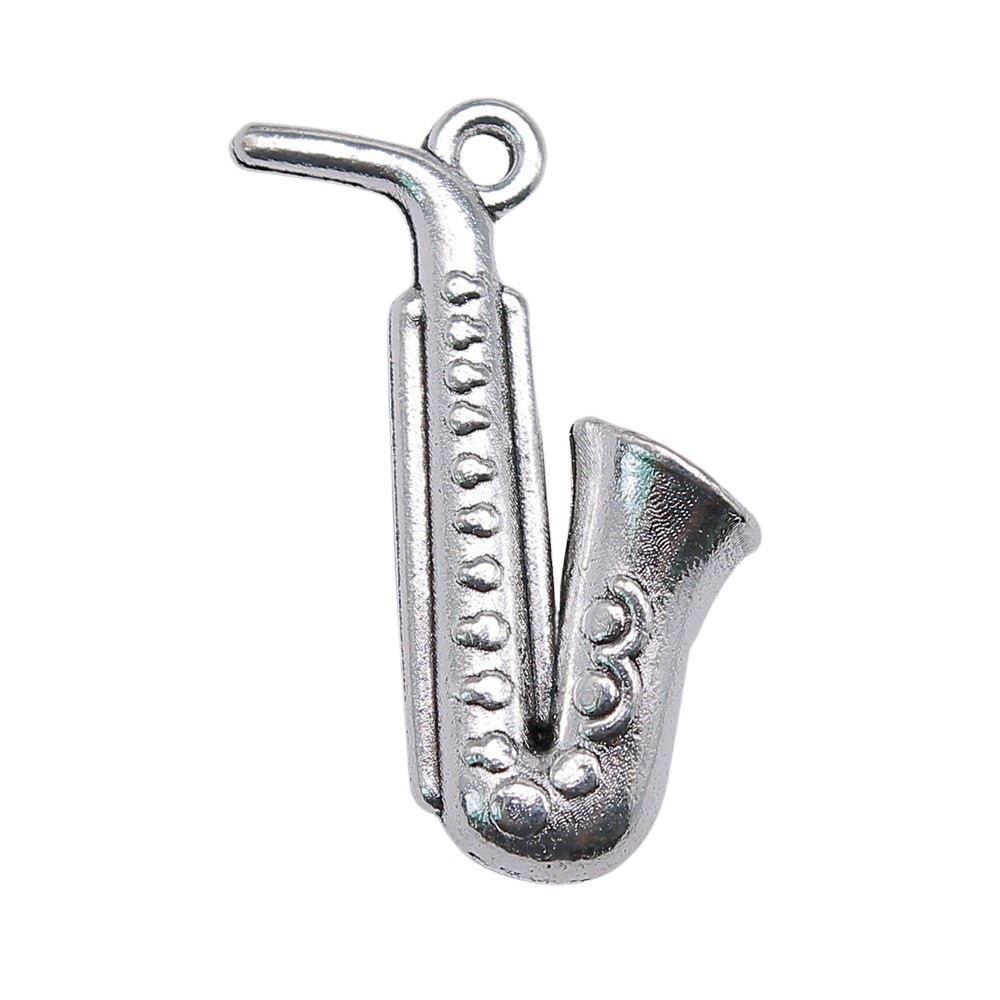 20 peças de pingentes de saxof - Musical Instrument Jewelry avaliação e preço