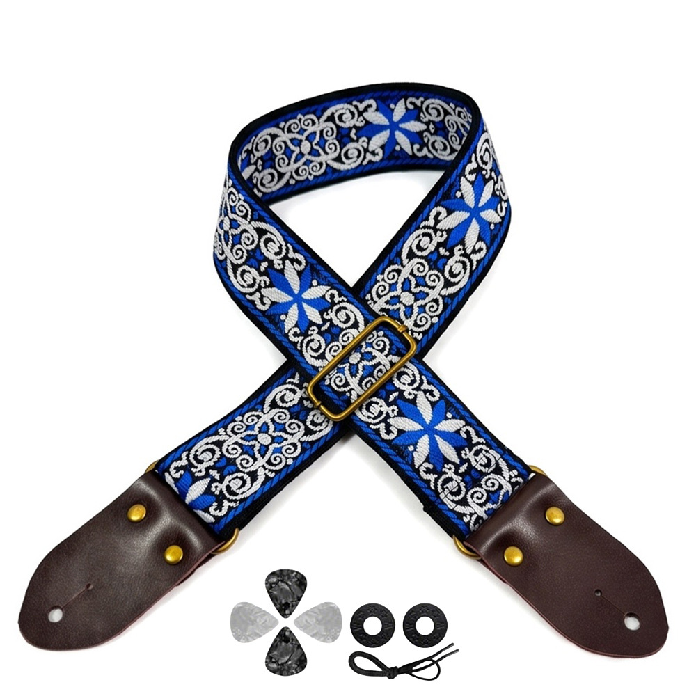 Correia de Guitarra Bordada co - Musical Instruments Easy avaliação e preço