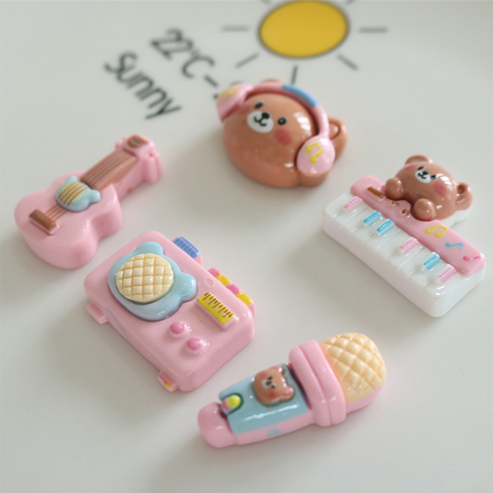10 pçs brilhante urso instrume - Musical Instrument Jewelry avaliação e preço