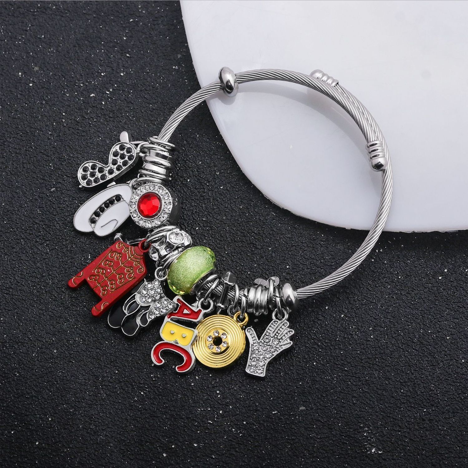 Nova Pulseira de Berloques Inf - Musical Instrument Jewelry avaliação e preço